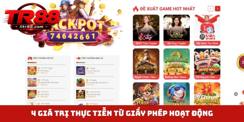 4 giá trị thực tiễn từ giấy phép hoạt động