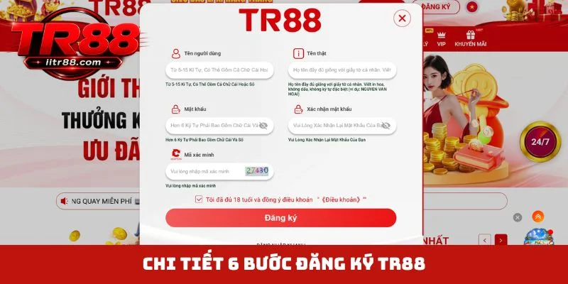 Chi tiết 6 bước đăng ký TR88