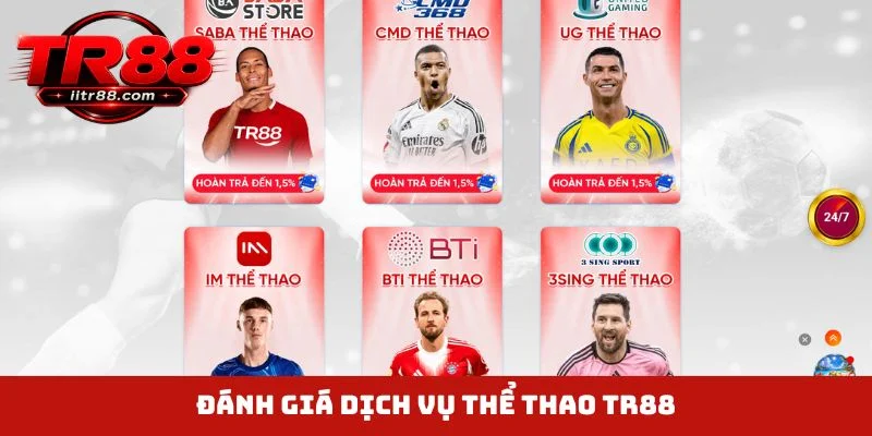Đánh giá dịch vụ thể thao TR88